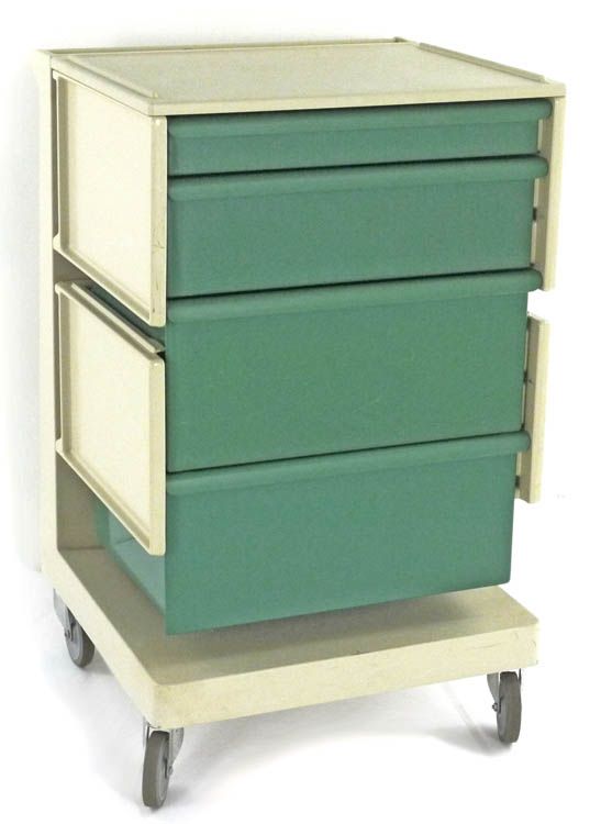 Herman Miller Milcare Medical Procedure Utility L Cart  