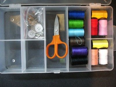 20 Pieces SEWING KIT CASE Travel Car Emergency OFFICE  