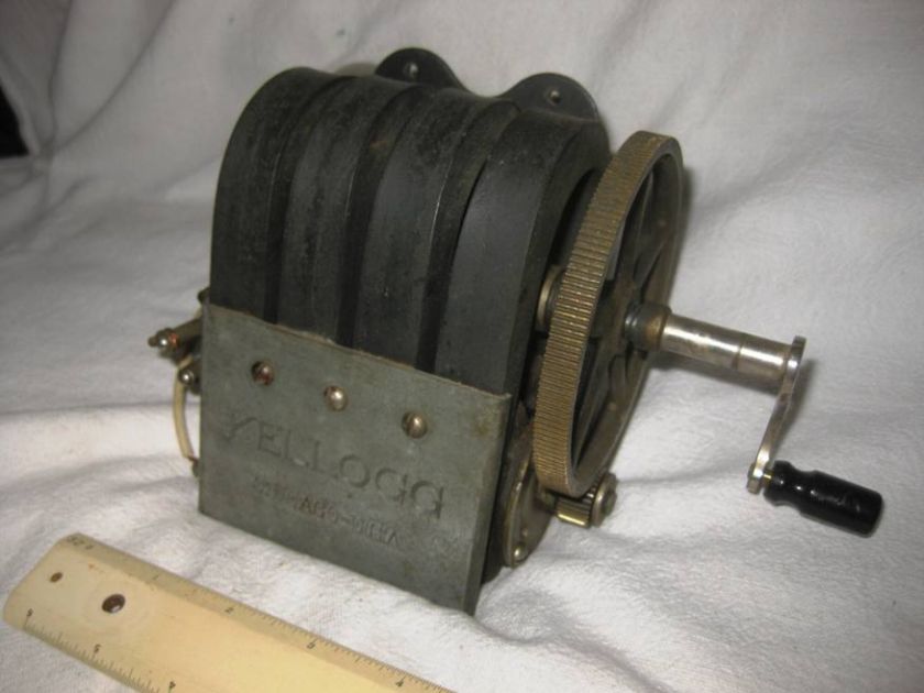   Kellogg Magneto Hand Crank Telephone Electric Generator WORKING 1936