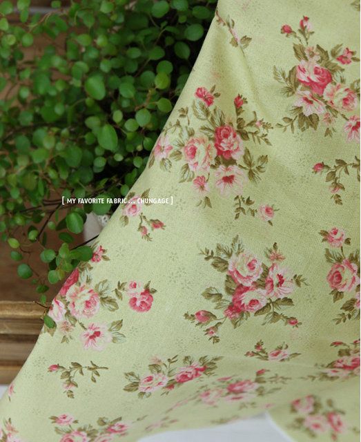 4Color Antique Mini Rose Series Korean Quilt Fabric  