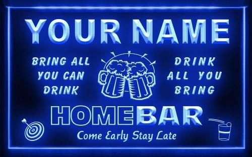   Personalized Custom Family Home Brew Mug Cheers Bar Beer Neon Sign LED