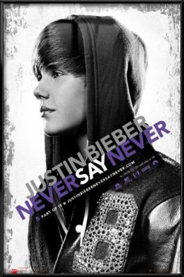 JUSTIN BIEBER   FRAMED POSTER (NEVER SAY NEVER)  