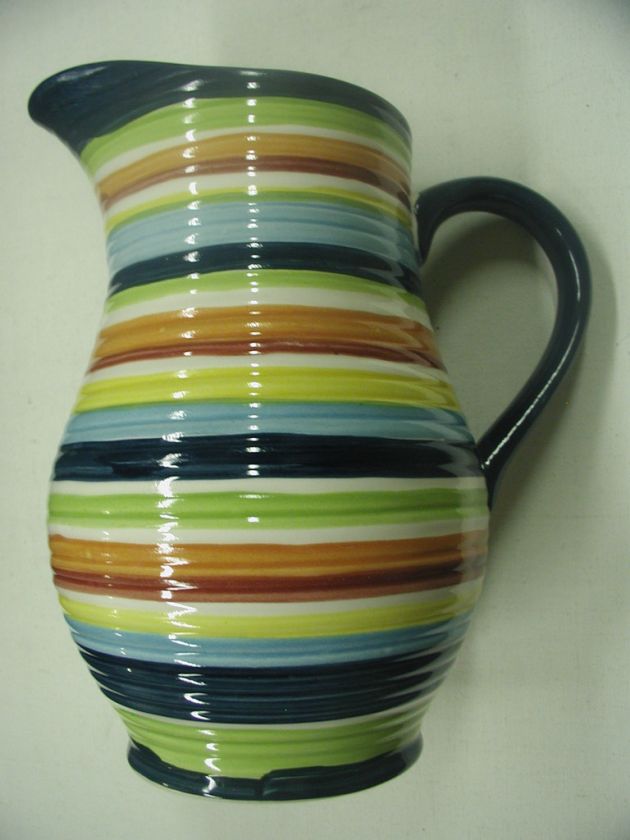 Kane Home Earthenware Tea Water Pitcher 9 x 5 1/2  