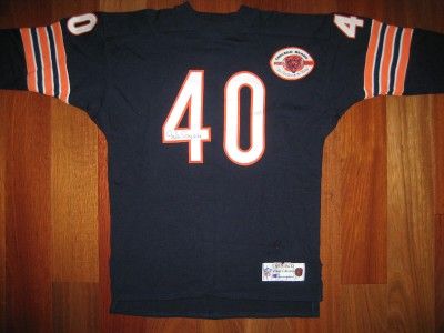 Authentic Bears Gale Sayers CHAMPION THROWBACK jersey SIGNED 