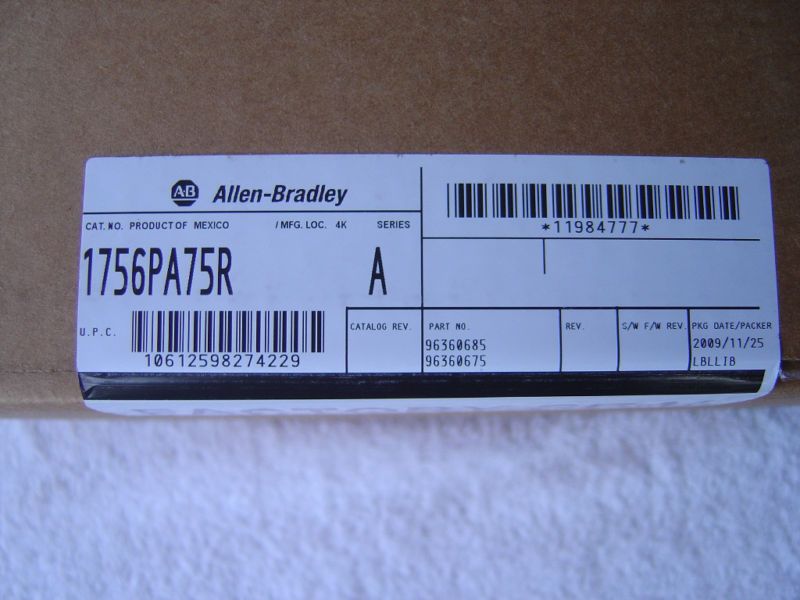 FS Allen Bradley Power Supply 1756 PA75R 11/2009  