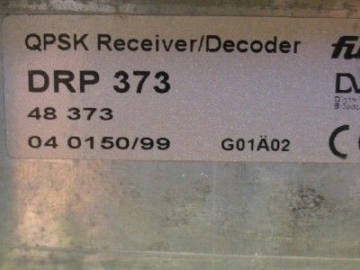 Fuba DRP 373 D QPSK RECEIVER / DECODER DV3 ASI  
