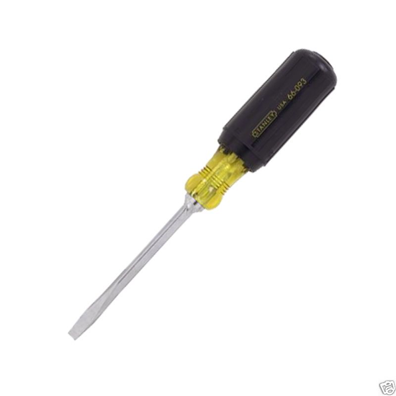 STANLEY 66 095 Vinyl Grip Square Blade 8 Screwdriver  