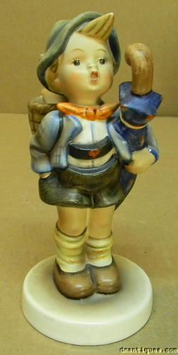   Hummel Figurine 198 HOME FROM MARKET TMK 2 Bee Boy with Pig  