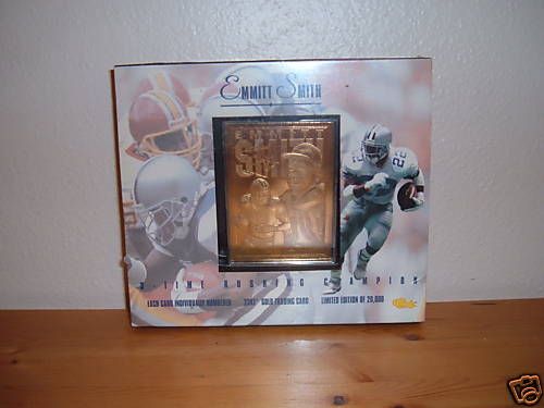 EMMITT SMITH 23KT GOLD TRADING CARD  