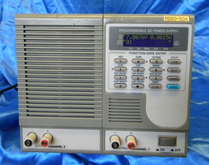 AMREL PD20 5DA PROGRAMMABLE LINEAR DC POWER SUPPLY 20V  