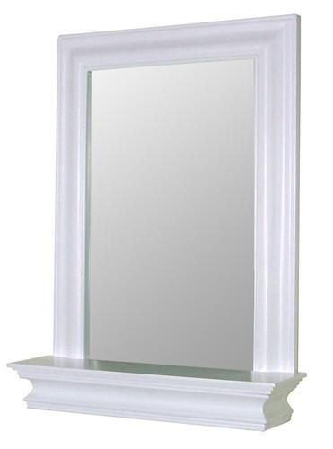 New Stratford Bathroom Wall Mirror with Shelf   White  