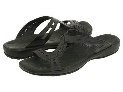 Keen Emerald City Slide Leather Sandals Black Non Marking Womens 