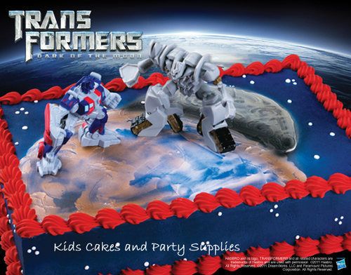 OPTIMUS PRIME & MEGATRON CAKE KIT TRANSFORMERS Topper  