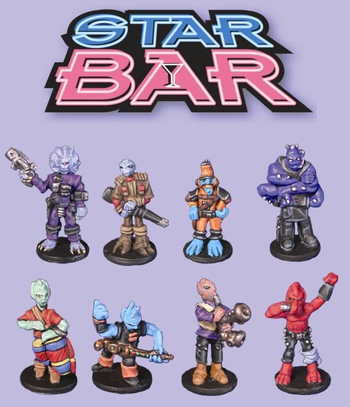 MEM 70009 Star Bar SET 2 x 8 miniatures 25mm rpg  