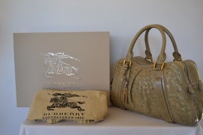 NWT BURBERRY PRORSUM $9,500 XL PYTHON SNAKE ICONIC KNIGHT PURSE BAG 