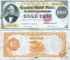 1882 $100 GOLD CERTIFICATE Copy  