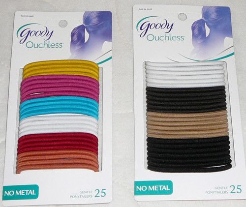 50 Goody Ouchless Ponytailers Elastic Ponytail Holders  