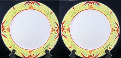 PC Pfaltzgraff Tuscan Rooster Pattern Dinner Plates  