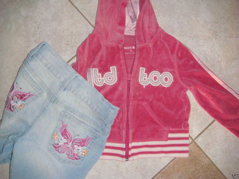   Limited Too and Mudd clothes outfit size 10 girls shorts hoodie  