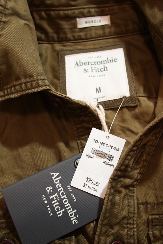 NWT Abercrombie A&F Mens BRADLEY POND Shirt $100  