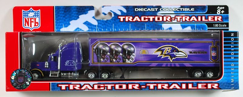 BALTIMORE RAVENS NFL TRACTOR TRAILER SEMI TRUCK NEW  