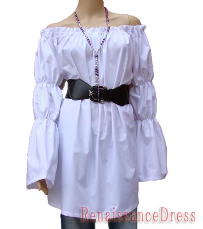 Renaissance Pirate Chemise Shirt Medieval Wench Dress  