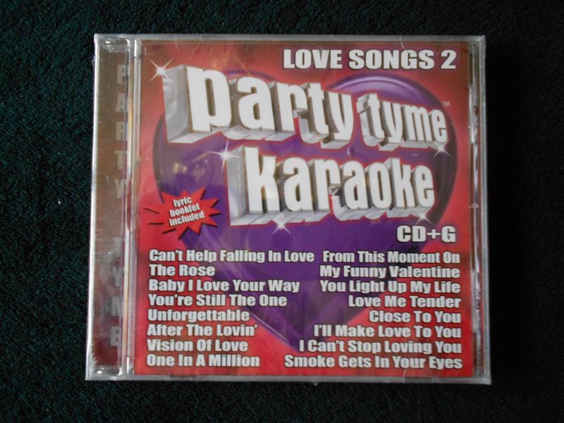 Party Tyme Karaoke Love Songs 2   Lyrics booklet included CD+G NEW 