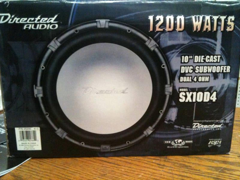 DIRECTED SX10D4 1200 WATT SUBWOOFER NEW IN BOX  