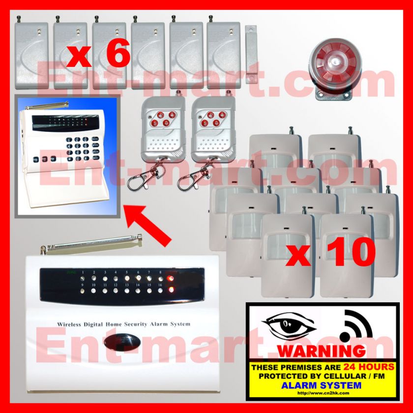 16 ZONE AUTODIAL Wireless Home Security Alarm System H3  