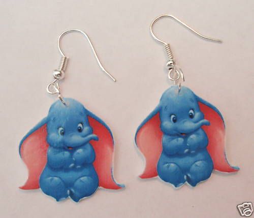 Dumbo earrings dumbo,disney,elephant,animals,dangle,fun  