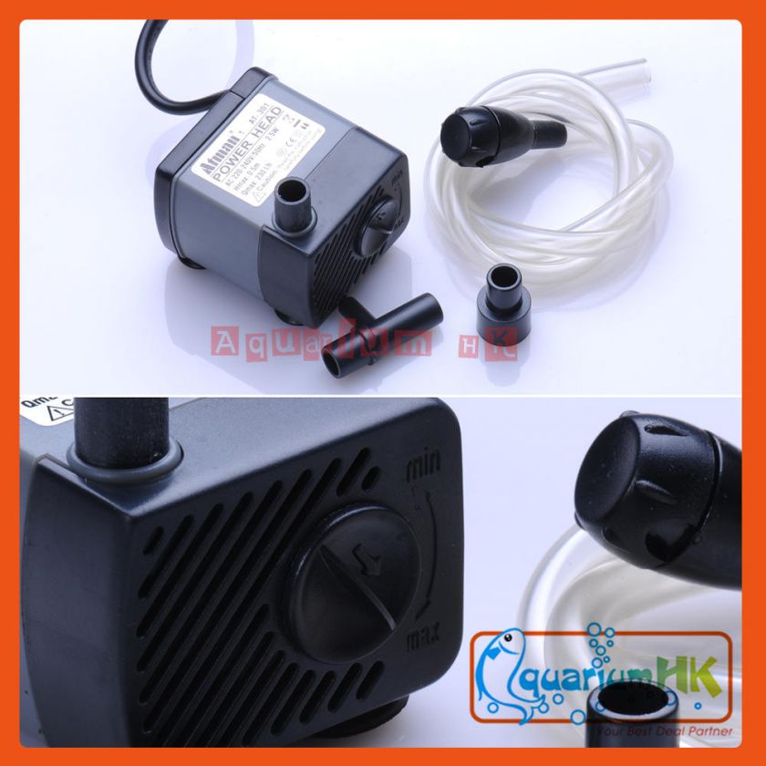 Submersible 2.5W 230L/H Aquarium Fountain Air Water Pump AT301