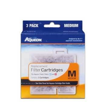 AQUEON MEDIUM BOW CARTRIDGE 3PK FILTER PAD FREE SHIP  