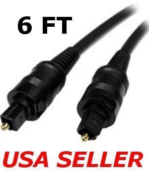 TOSLINK Fiber Optical Digital Audio Cable (SPDIF) 6 FT  