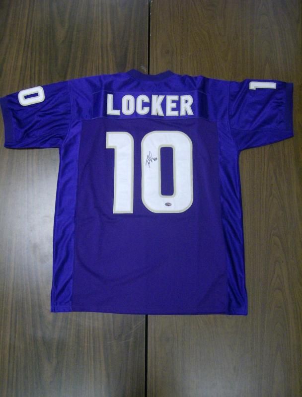 JAKE LOCKER AUTOGRAPHED SIGNED WASHINGTON HUSKIES JERSEY ** PSA/DNA 