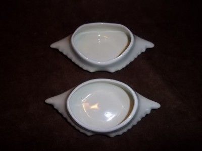 Vintage White HALL CHINA Crab Shell Seafood Baking Dishes  