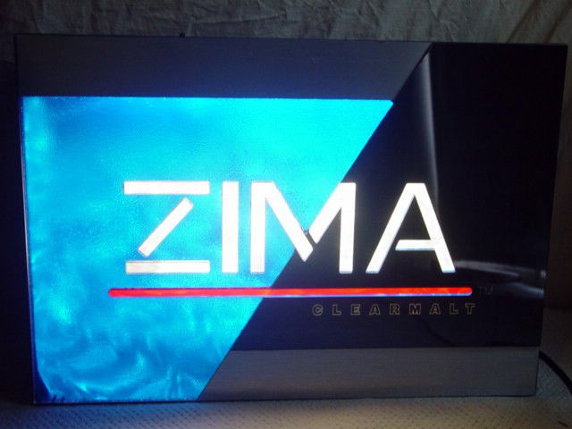 ZIMA MALT LIQUOR BEER SIGN ELECTRIC SIGN 14x20  