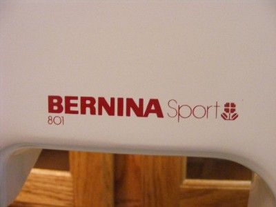 BERNINA 801 SPORT SEWING MACHINE WITH ACCESSORIES  