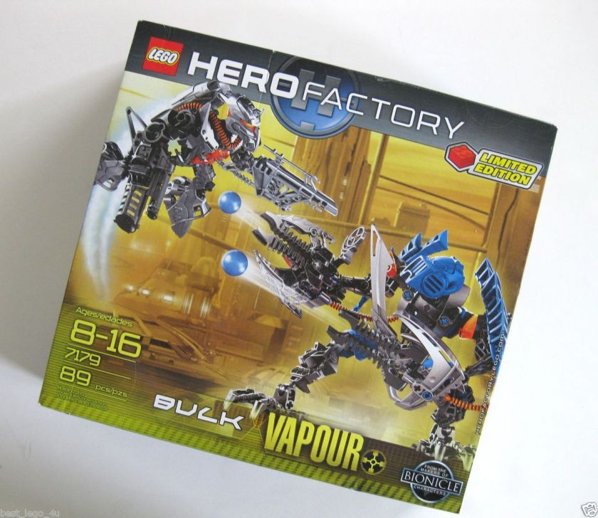   HERO FACTORY 7179 BULK vs VAPOUR LIMITED EDITION VHTF NIB BIONICLE