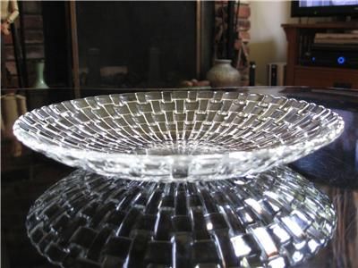 NACHTMANN BOSSA NOVA 8.5 SIDE PLATE BOWL German Crystal Glass Basket 