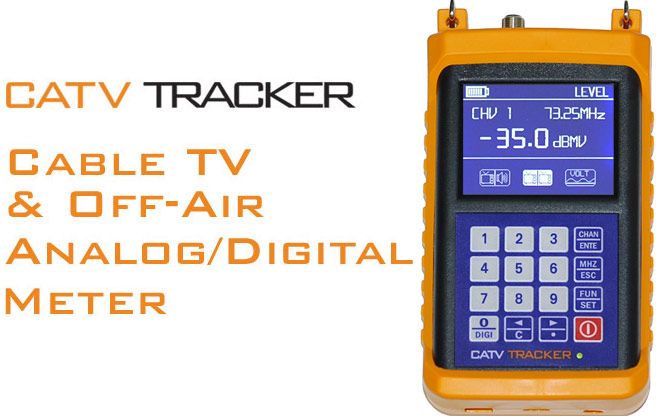 CATV Cable TV Off Air Analog Digital Signal Level Meter  