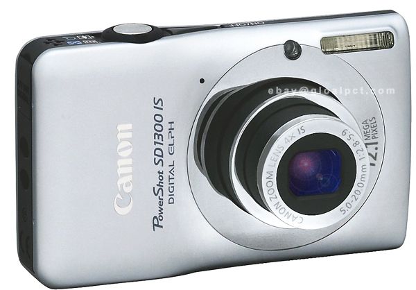 Canon PowerShot SD1300 IS 12.1MP Digital Camera 16x Zoom 2.7 LCD 