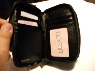 Buxton Leather Heiress Credit Card Organizer Wallet  