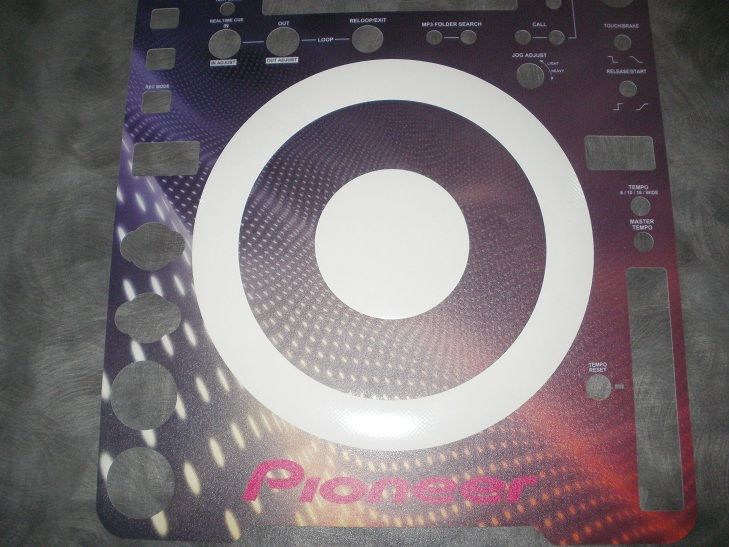 Pioneer CDJ 1000 800 850 400 900 200 2000 Skin Faceplate Absolute one 