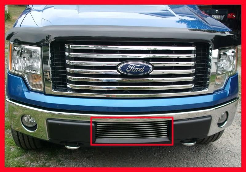   12 2012 FORD F150 PICKUP BUMPER BILLET GRILL INSERT GRILLE 2010 NO CUT