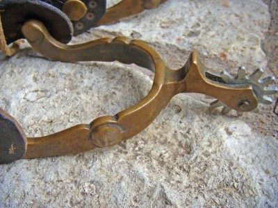 Vintage fancy Brass California cowboy spurs  1900s  