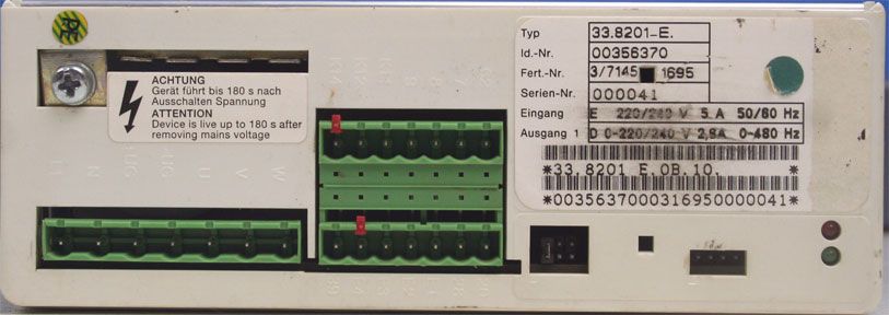 Lenze 8201 Global Drive Frequency Inverter 33.8201 E  