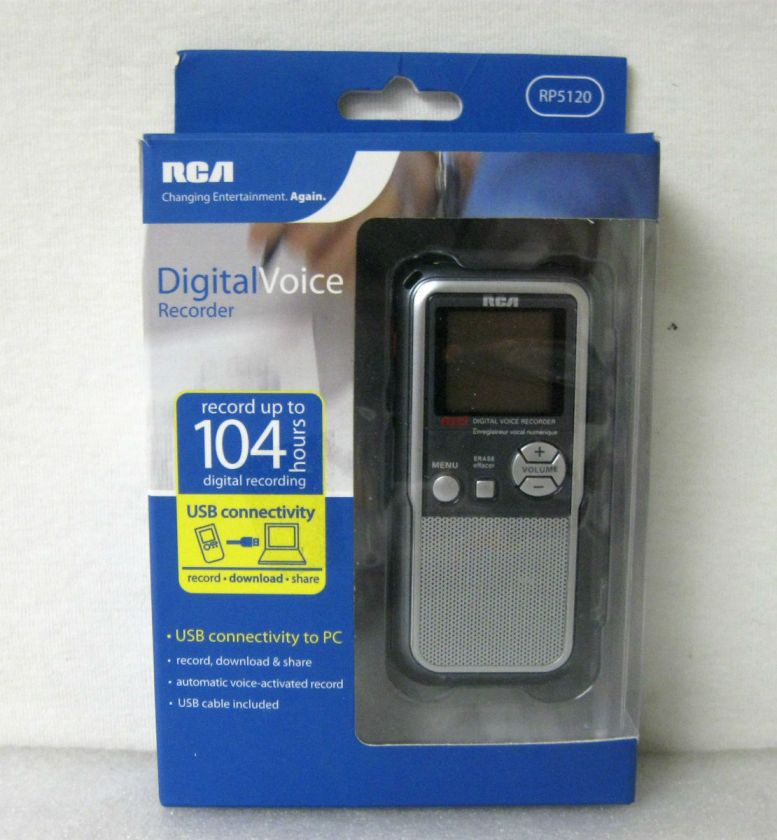 RCA DIGITAL VOICE RECORDER SILVER  