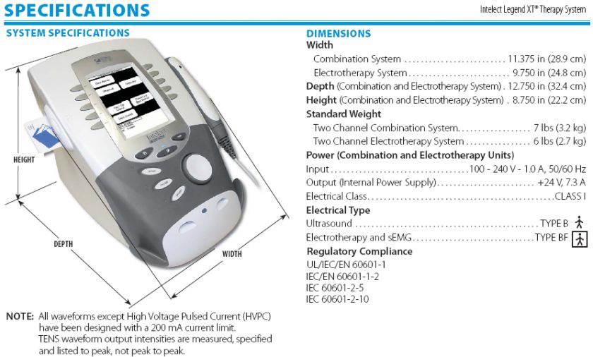 Chattanooga Intelect Legend XT 4 Channel Ultrasound Combination  