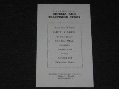 1950s CINEMA TV STARS CARD SET ELVIS PRESLEY ROOKIE◆  