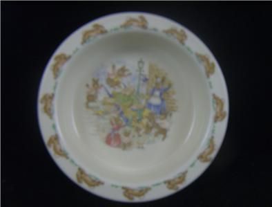 ROYAL DOULTON BUNNYKINS Scene BABY BOWL FEEDING DISH  